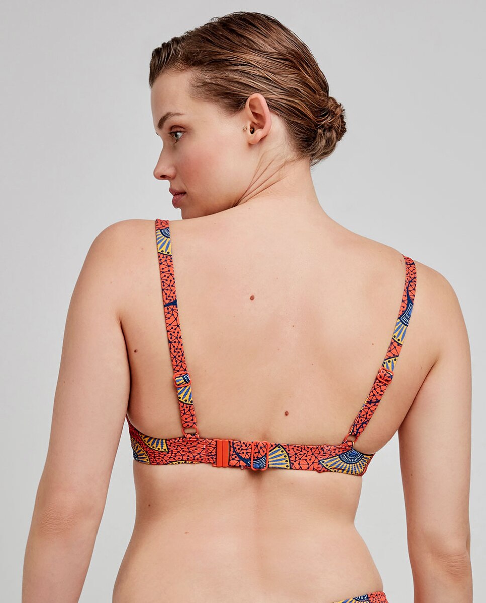 Top Biquíni de Capacidade com Aro Multicolor-4