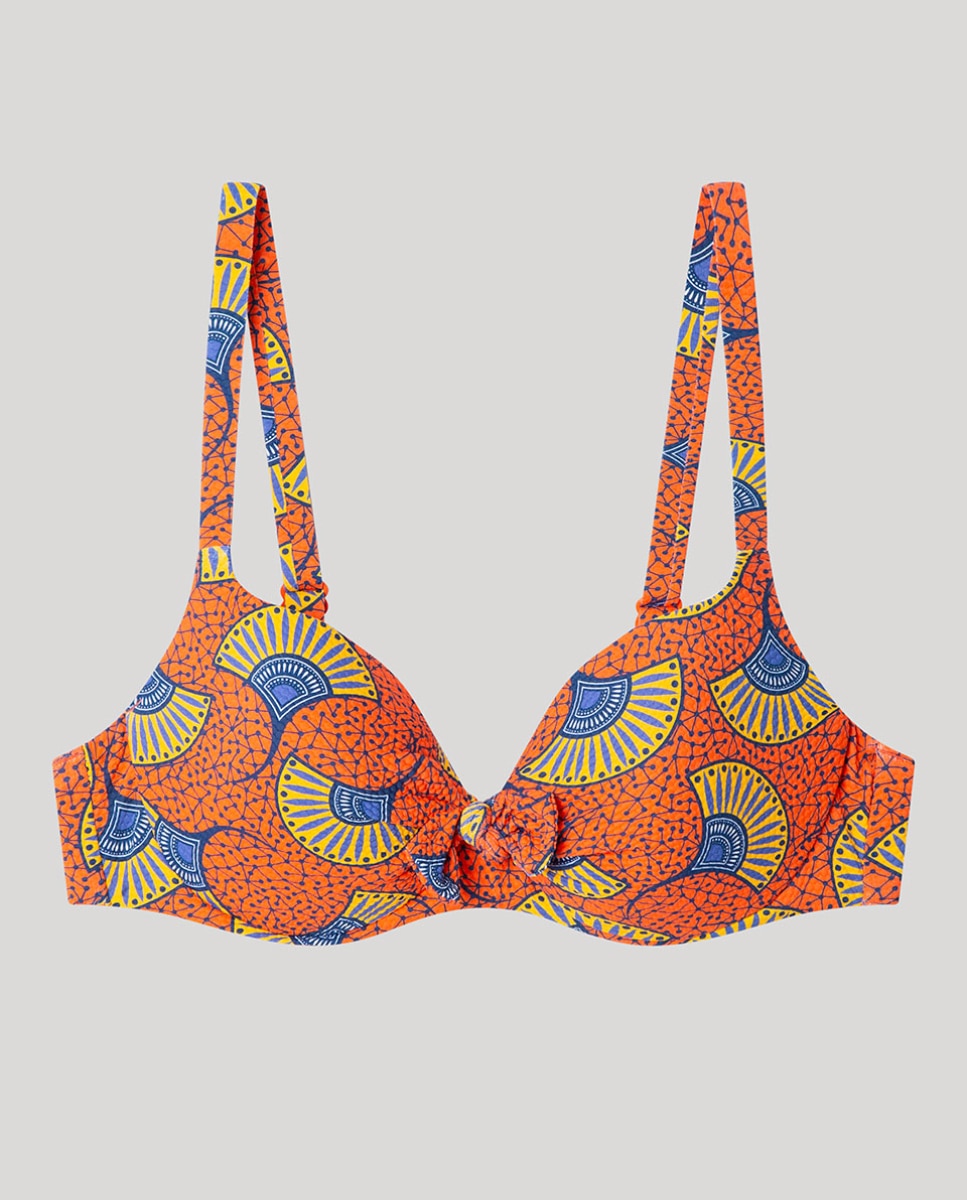 Top Biquíni de Capacidade com Aro Multicolor-5