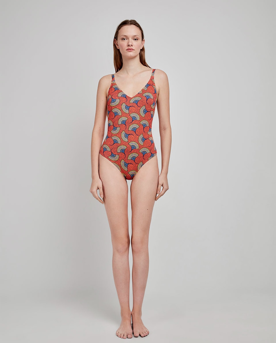 Fato de Banho Plus Size sem Aro Multicolor-1