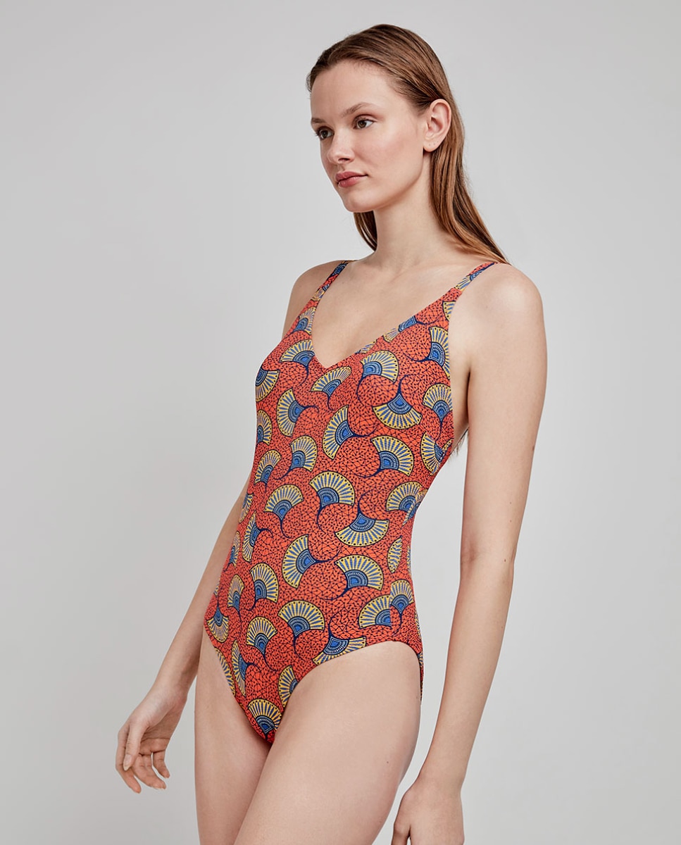Fato de Banho Plus Size sem Aro Multicolor-2