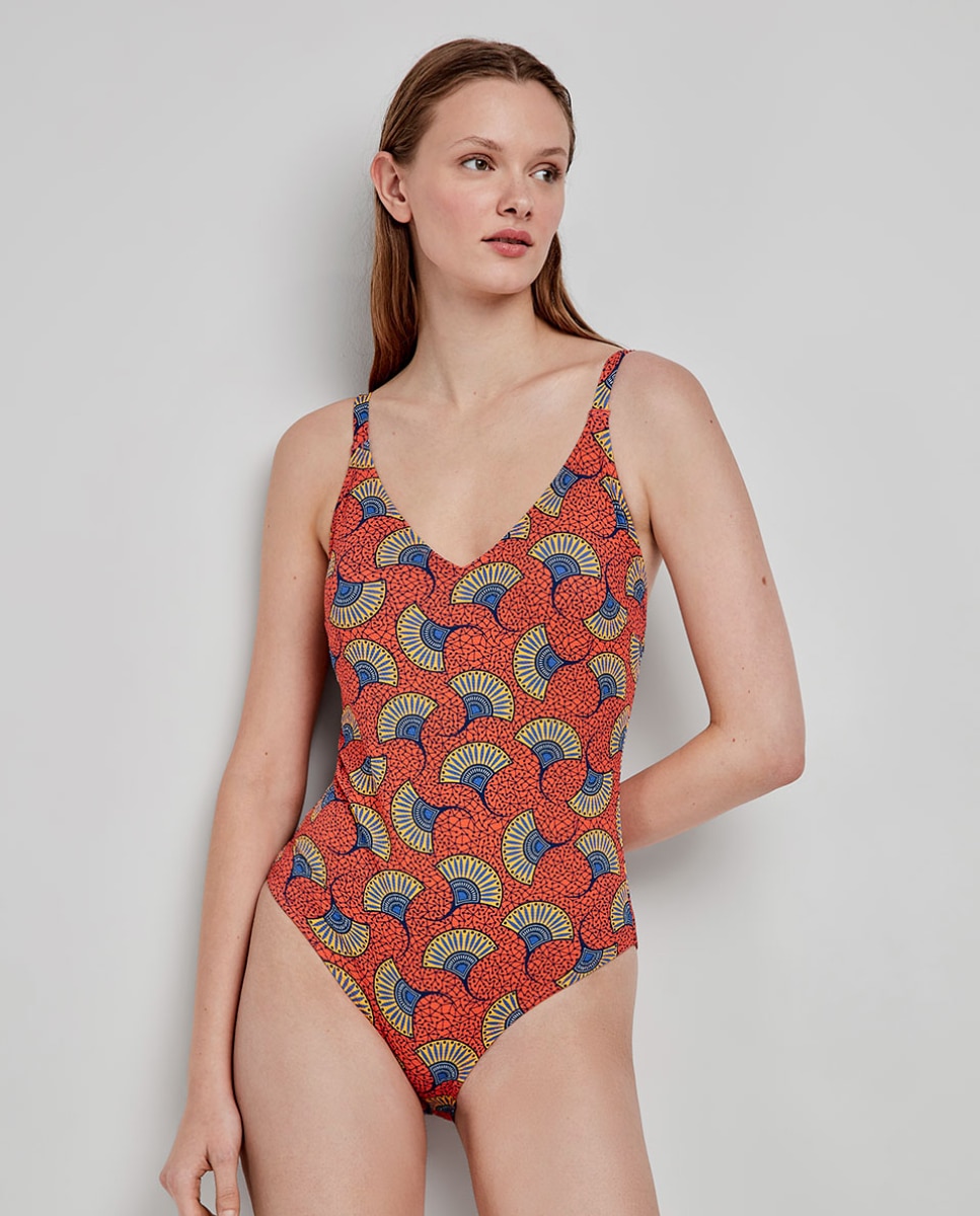 Fato de Banho Plus Size sem Aro Multicolor-3