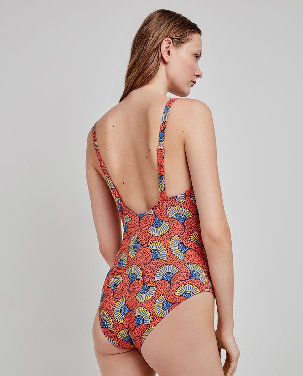 Fato de Banho Plus Size sem Aro Multicolor-4