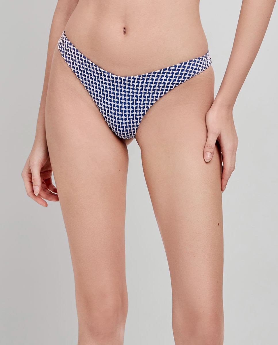 Cueca Biquíni Brasileira Corte em V Multicolor-1