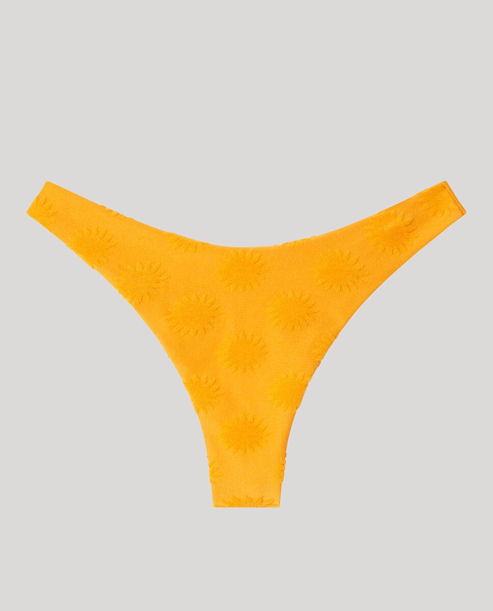 Cueca de Biquíni Brasileira Mostarda-5