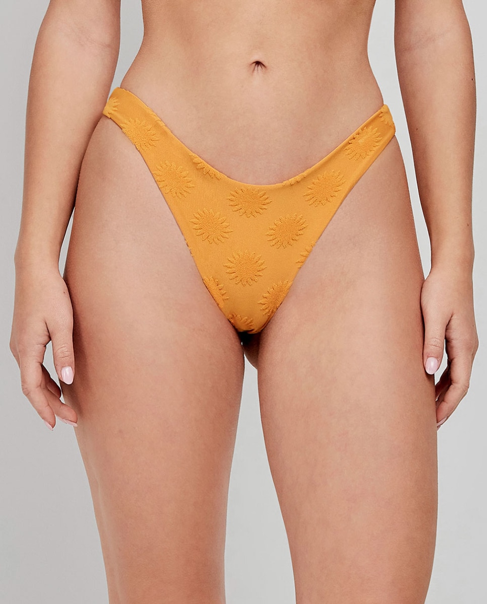 Cueca de Biquíni Brasileira Mostarda-1