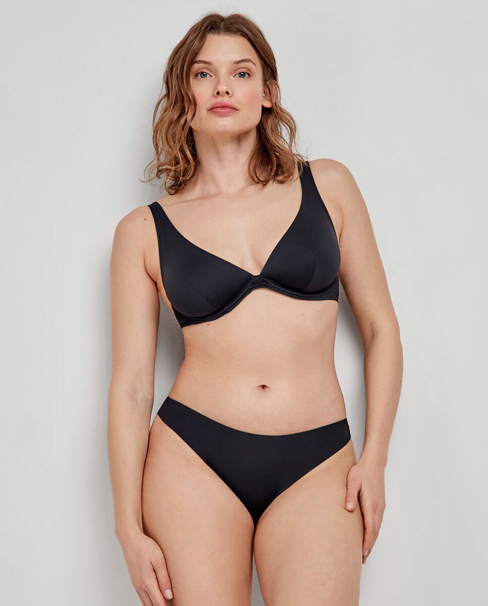 Cueca de Biquíni Clássica Preto-3