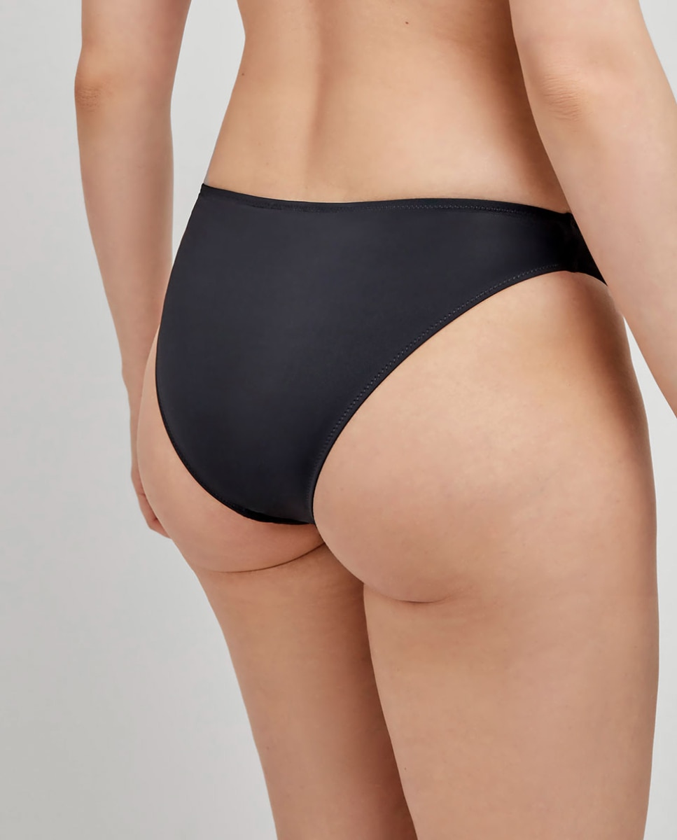 Cueca de Biquíni Clássica Preto-4