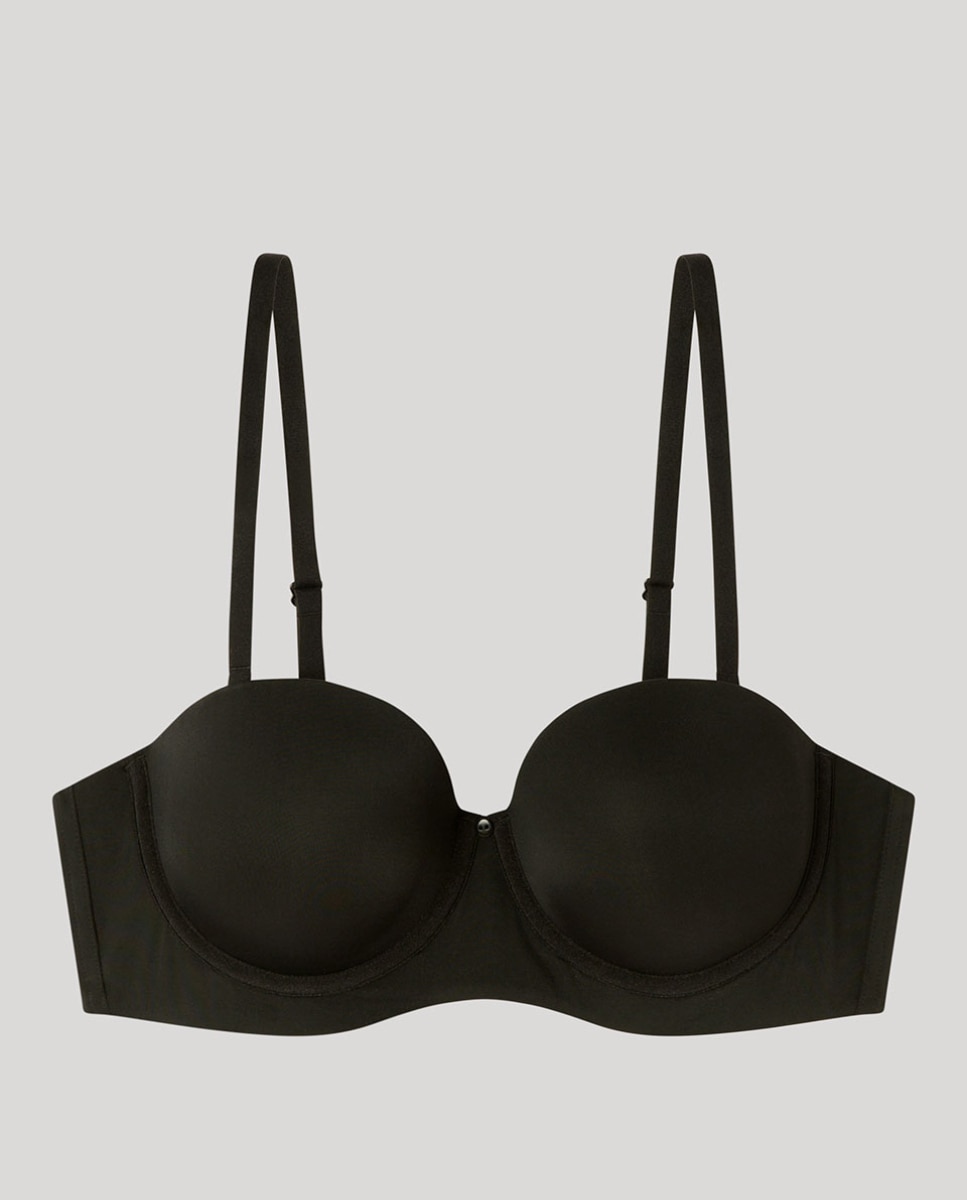 Soutien Desmontável e de Capacidade Perfect Stay sem Alças Preto-6