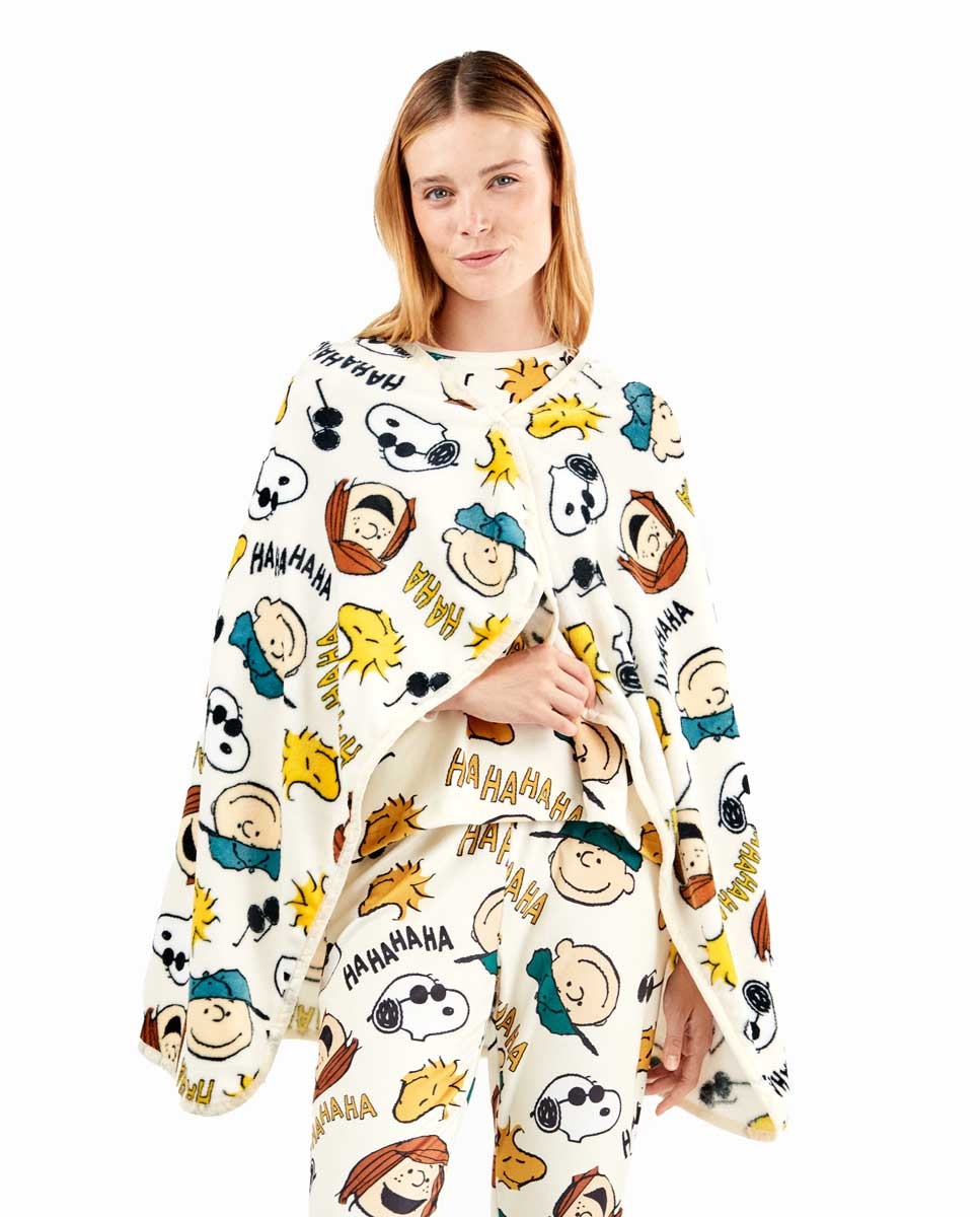 Robe em Tecido Peluche Extrasuave Multicolor-1