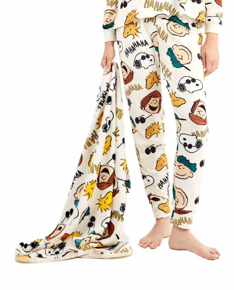 Robe em Tecido Peluche Extrasuave Multicolor-2