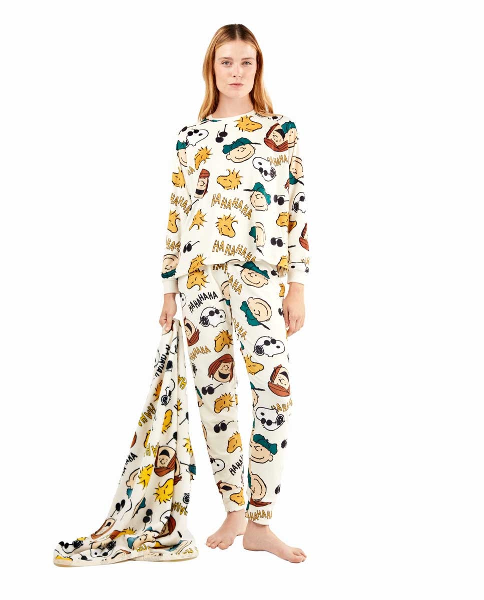 Robe em Tecido Peluche Extrasuave Multicolor-4