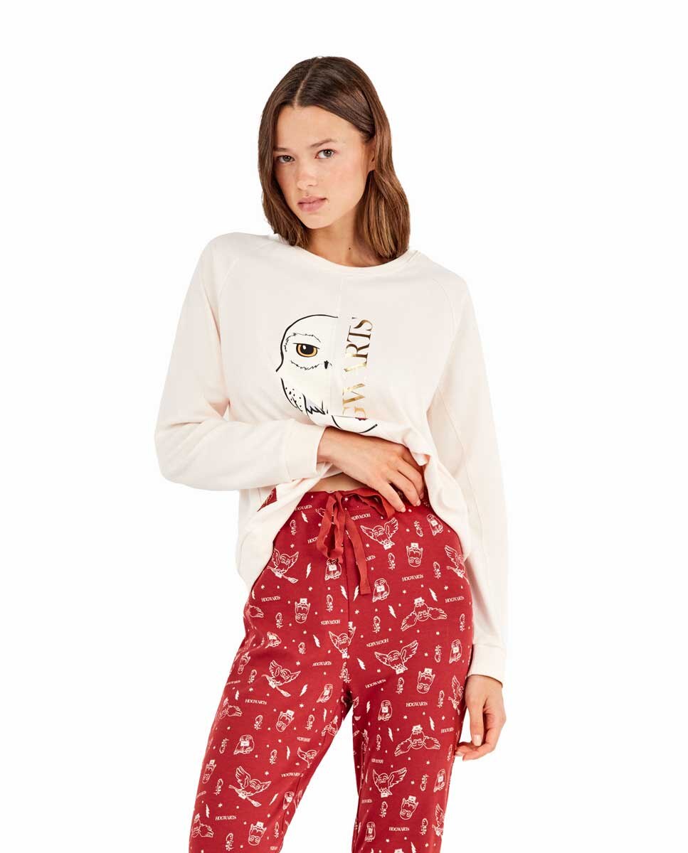 Pijama de Harry Potter Rosa-claro-2