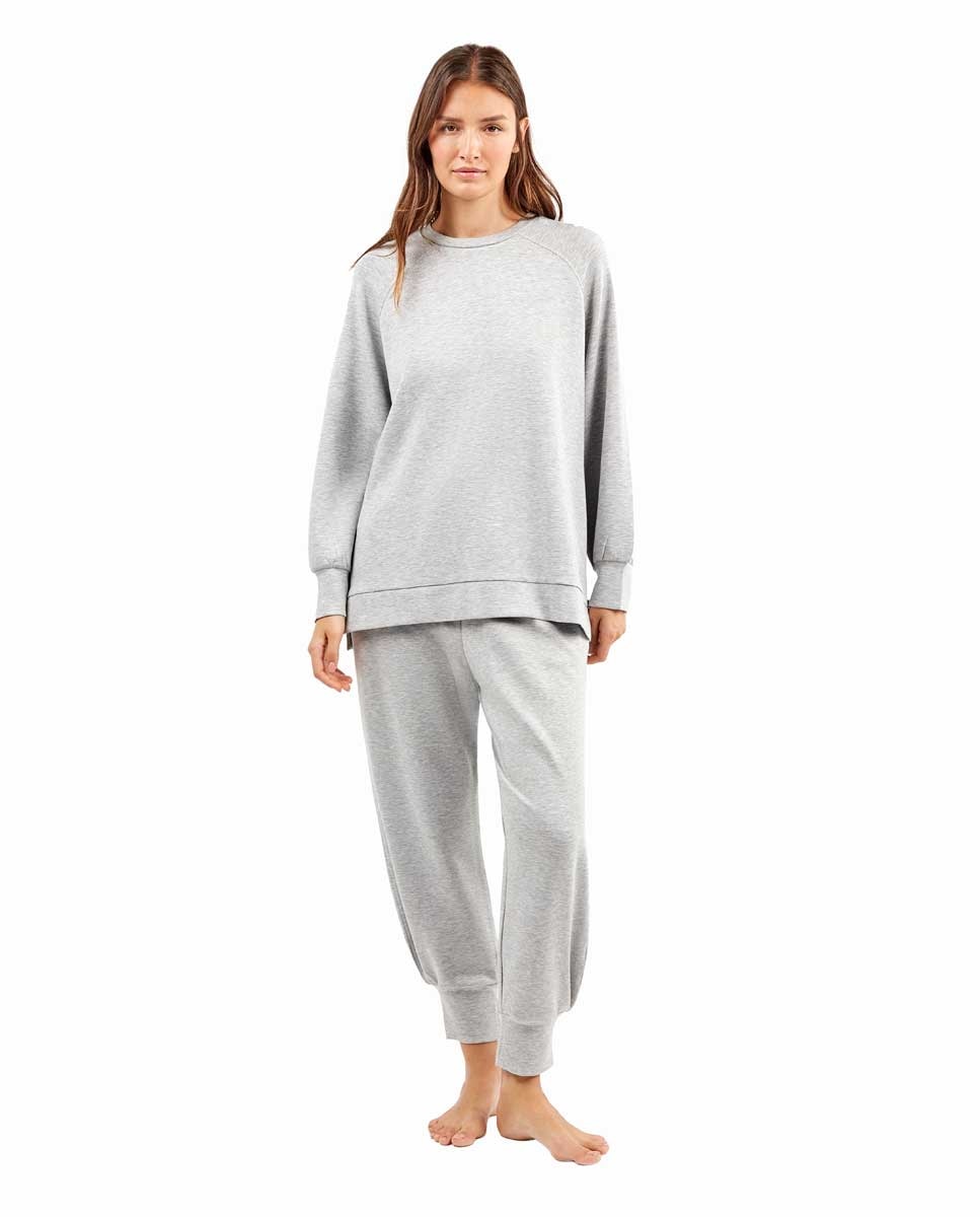 Sweatshirt Double Soft Touch Cinzento-4