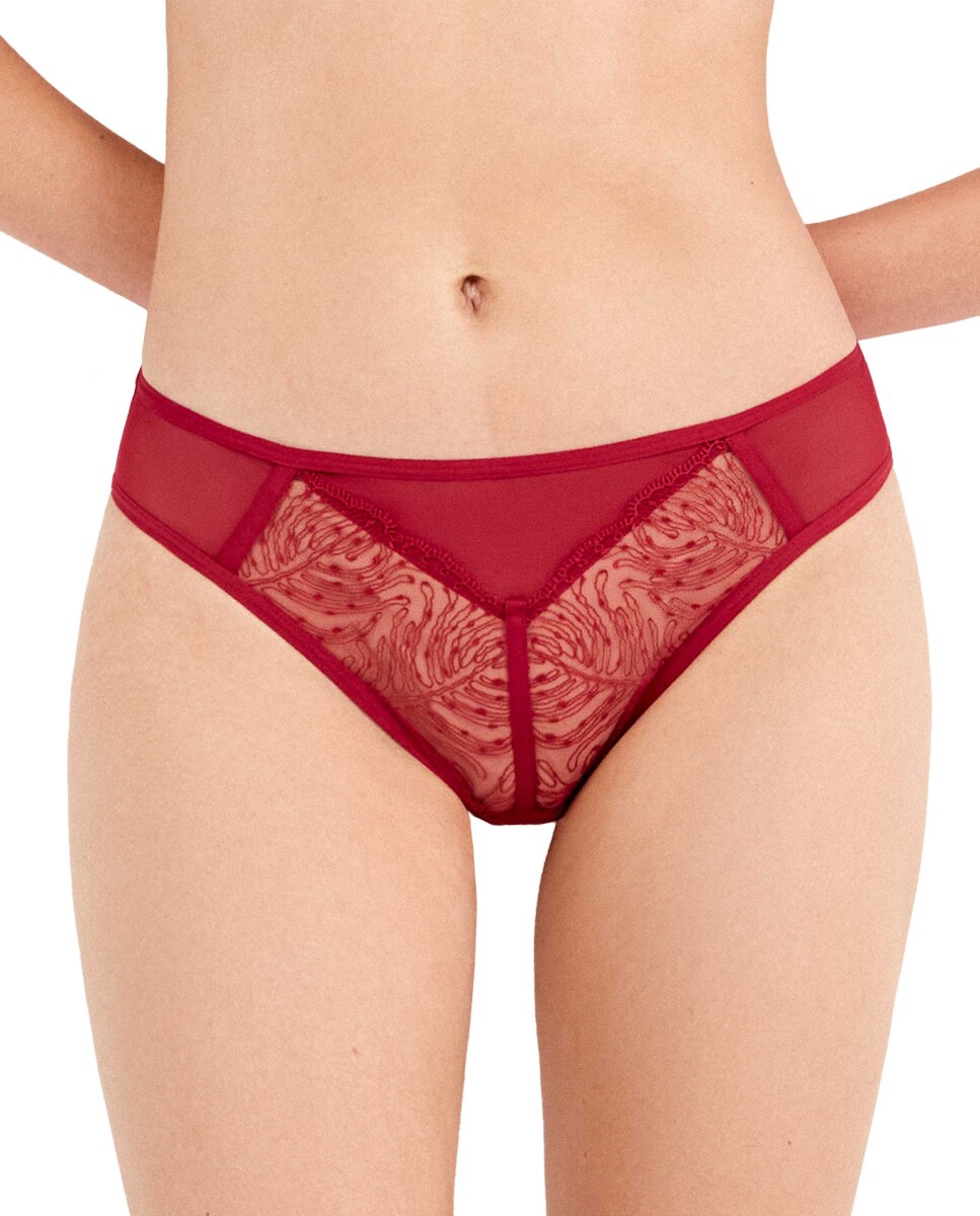 Imagem 0 de Cueca em Renda com Bordado Desfiado