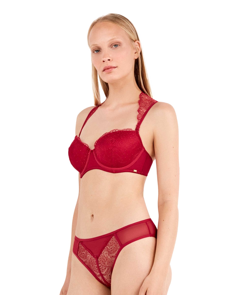 Cueca em Renda com Bordado Desfiado Cereja-2