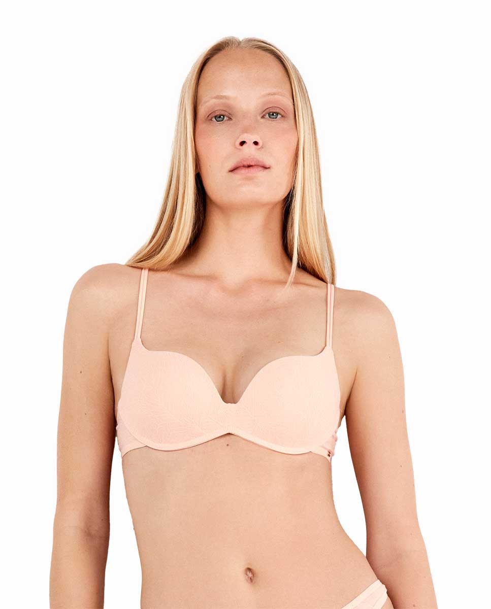 Soutien Push Up sem Aro Rosa-claro-1