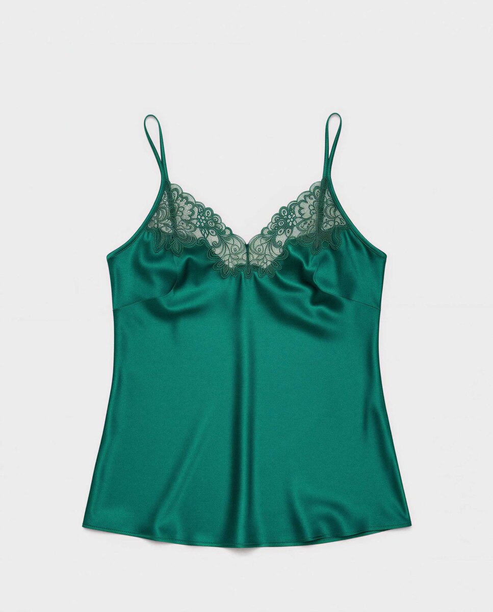 T-shirt de Pijama Lencera Verde-5