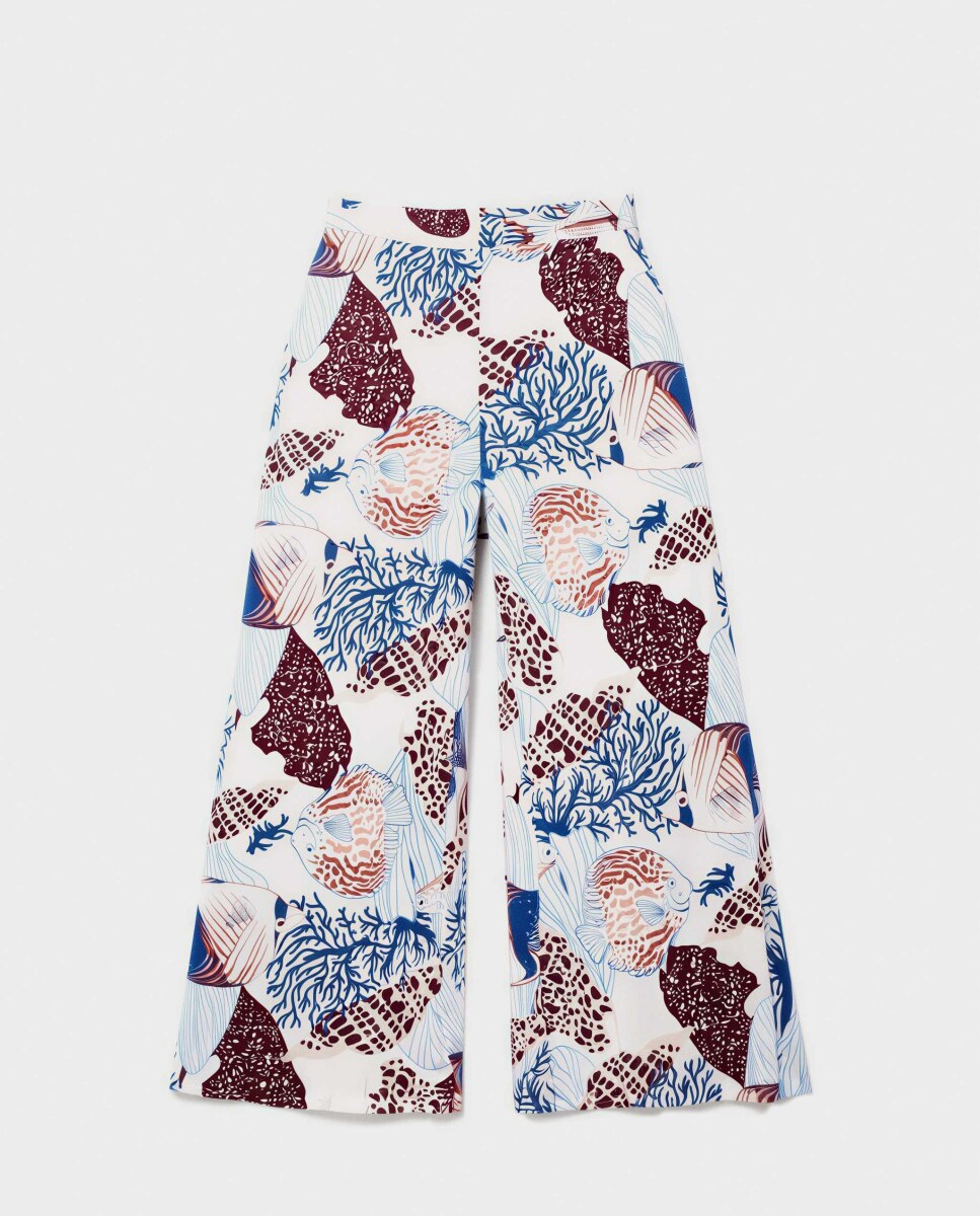 Calças Compridas de Pijama Fluídas Multicolor-5