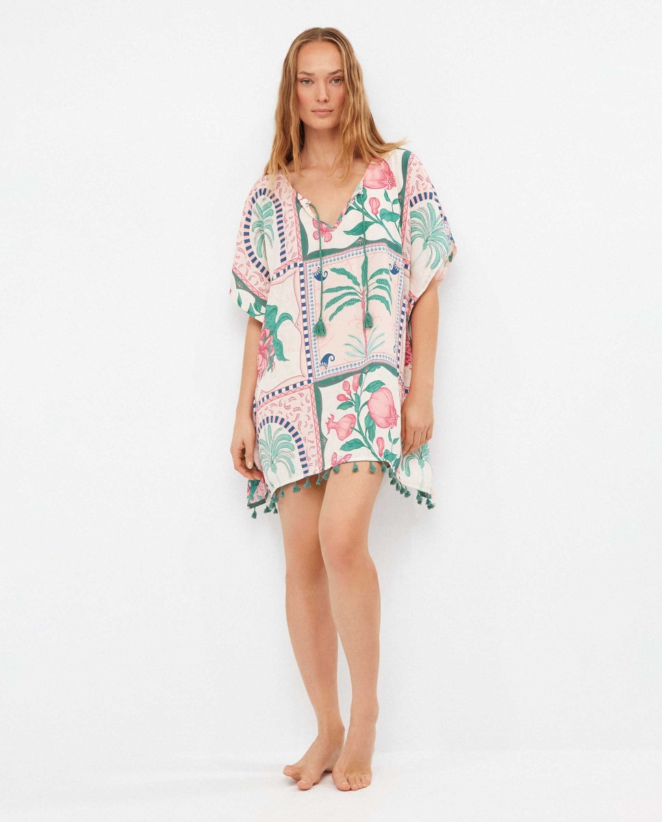 Imagem 0 de Kaftan em Tecido Estampado