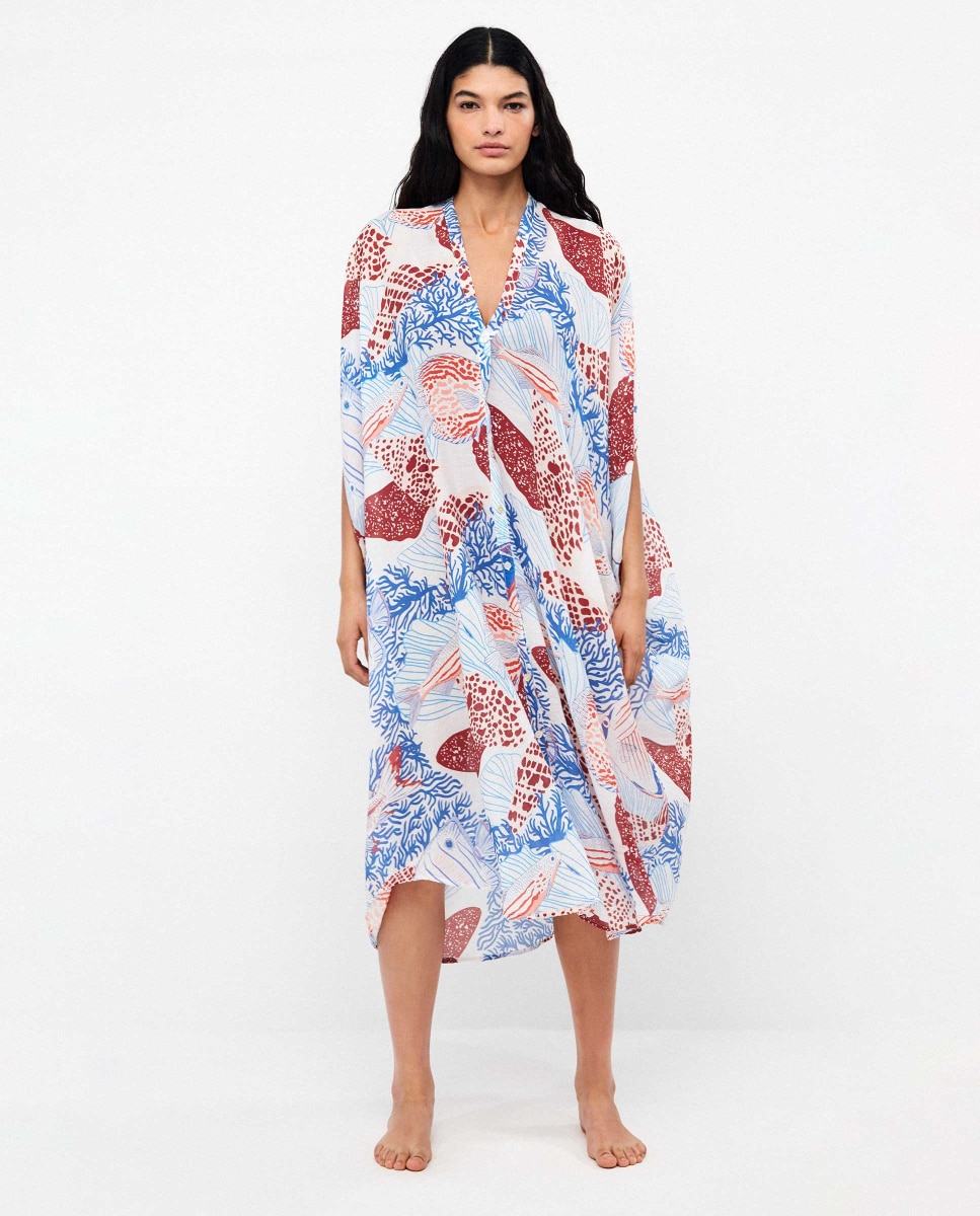 Imagem 0 de Kaftan em Tecido Estampado