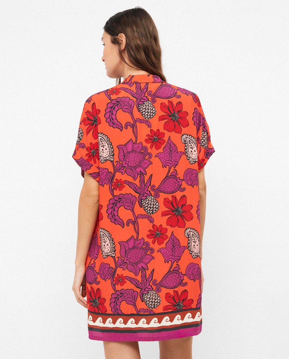 Camisola em Tecido Estampado Multicolor-3