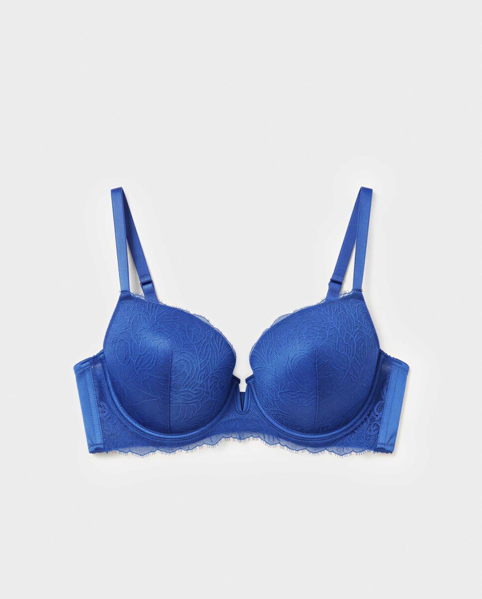 Soutien Capacidade Tipo Bustier Azul-5