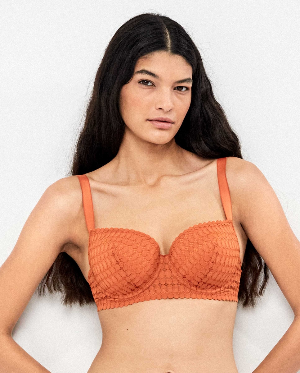 Imagem 0 de Soutien com Aro de Renda Geométrica