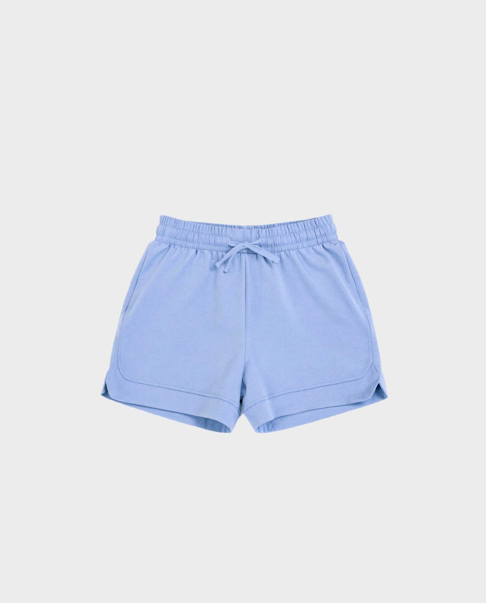 Calções Desportivos Double Soft Touch Azul-claro-4