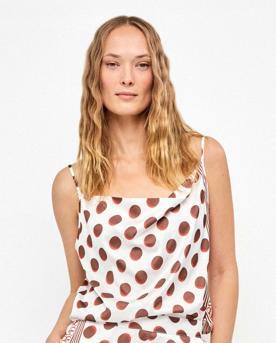 Imagem 0 de T-shirt de Pijama em Tecido Estampado Acetinado Monogram