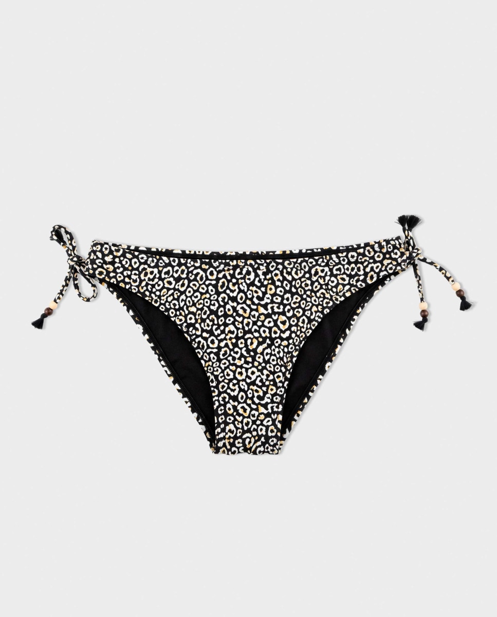 Cueca Biquíni Alta e Ajustável nas Laterais Multicolor-5