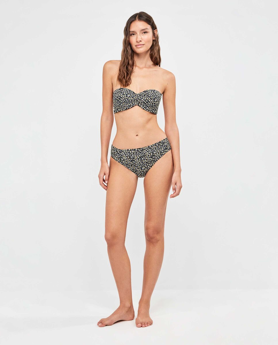 Top Biquíni Bandeau com Aro e Espaldilha de Silicone Multicolor-4