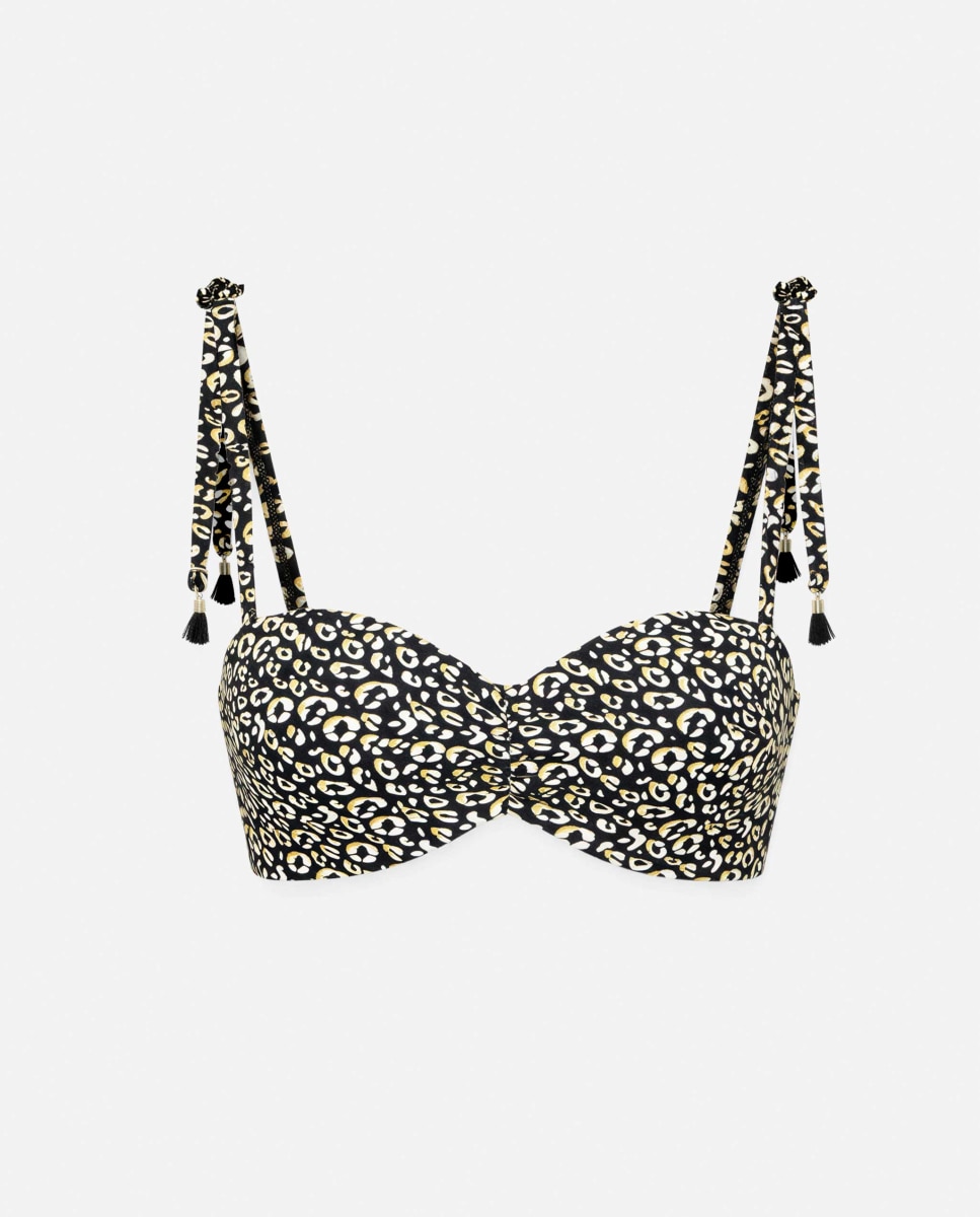 Top Biquíni Bandeau com Aro e Espaldilha de Silicone Multicolor-5