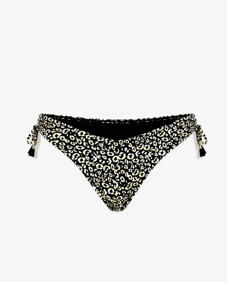 Cueca Biquíni Brasileira com Corte em V Multicolor-5