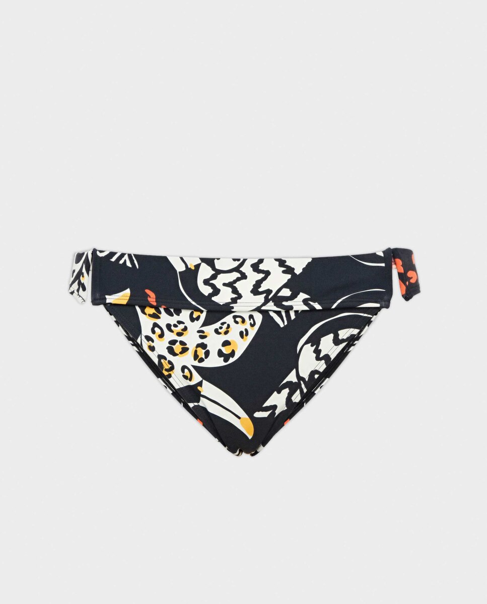 Cueca Biquíni Clássica com Corte V em Laterais Multicolor-5