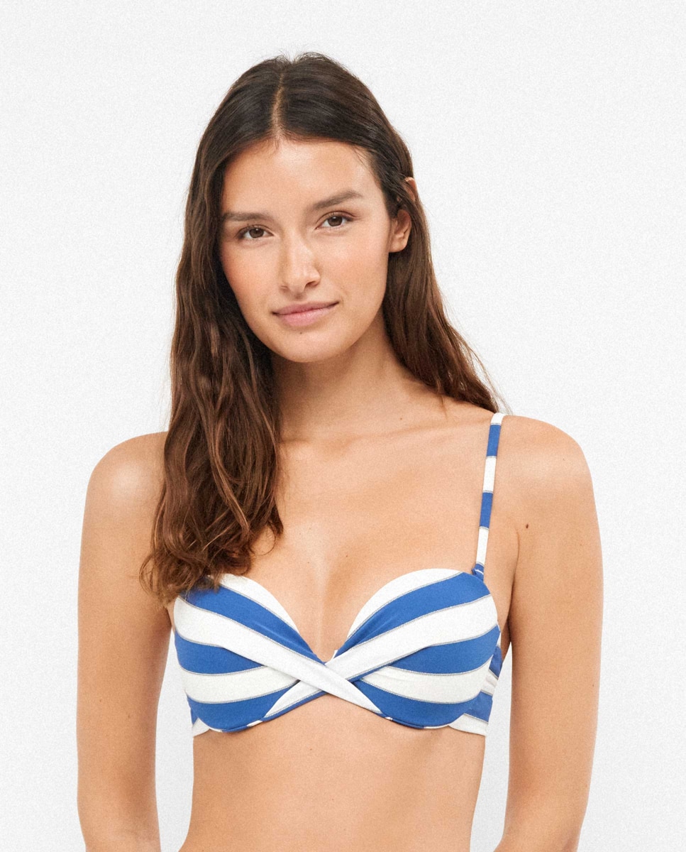 Imagem 0 de Top Bikini Bandeau com Aro e Foam