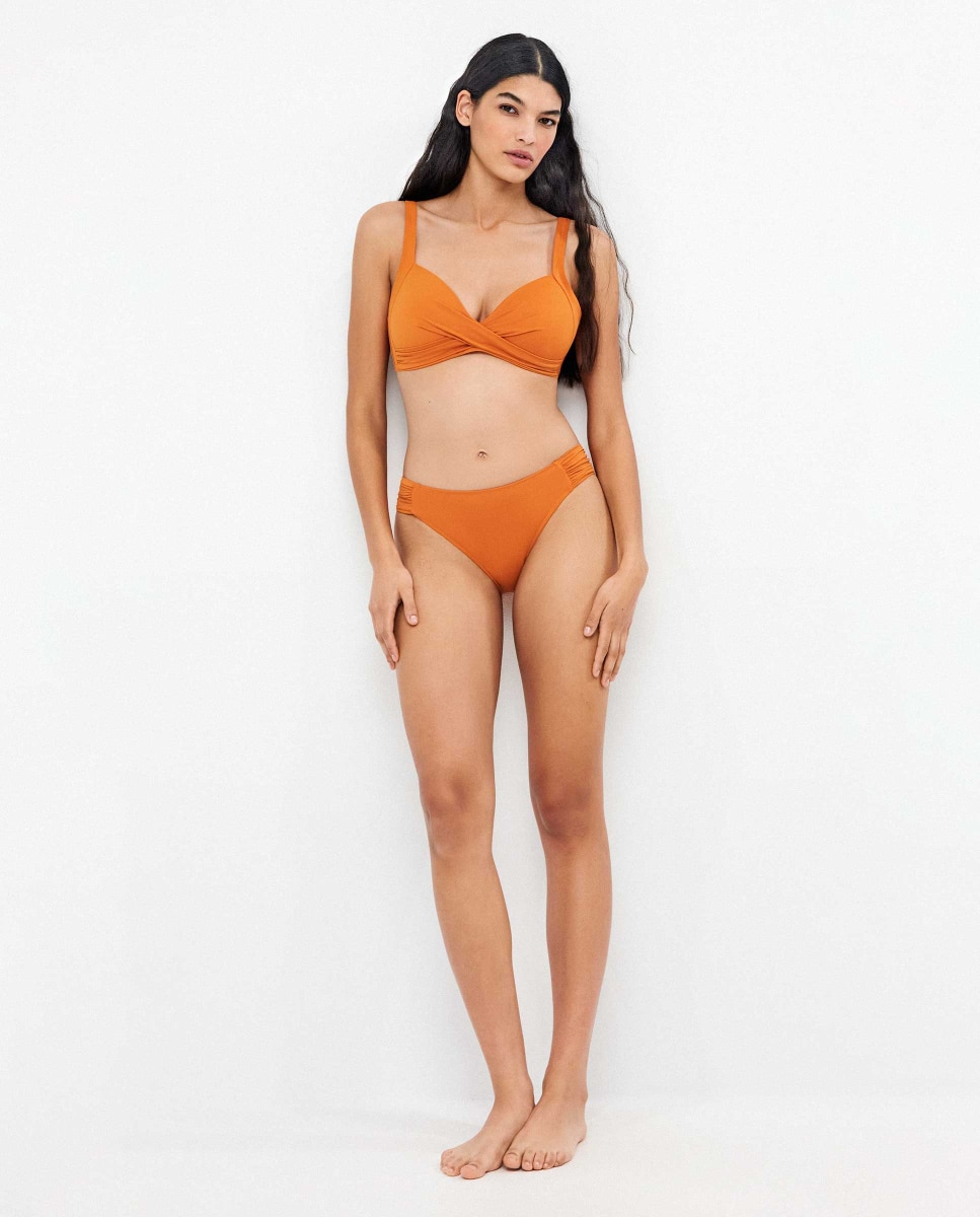 Top Biquíni Capacidade sem Aro e com Foam Laranja-4
