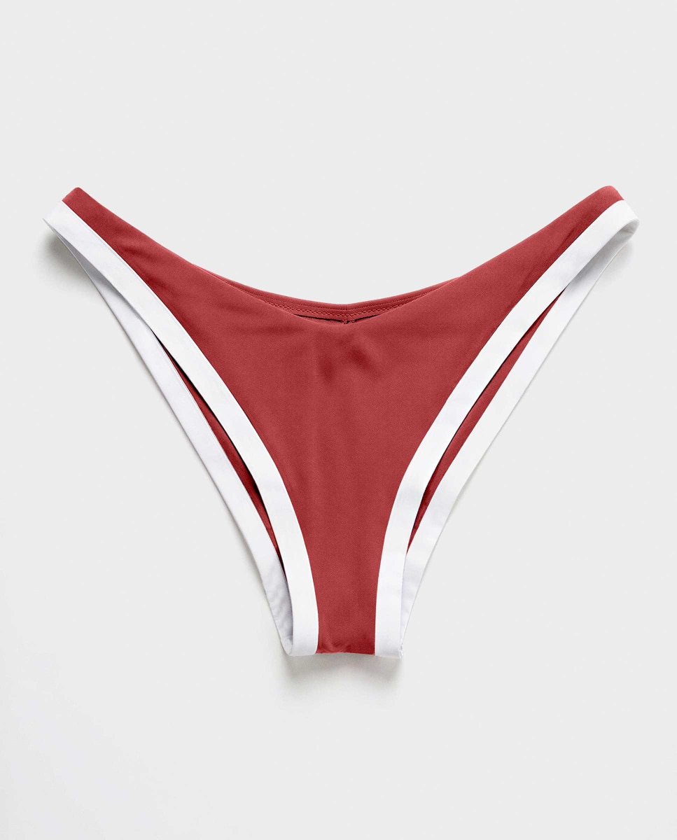 Cueca Biquíni Brasileira com Corte em V Bordeaux-5