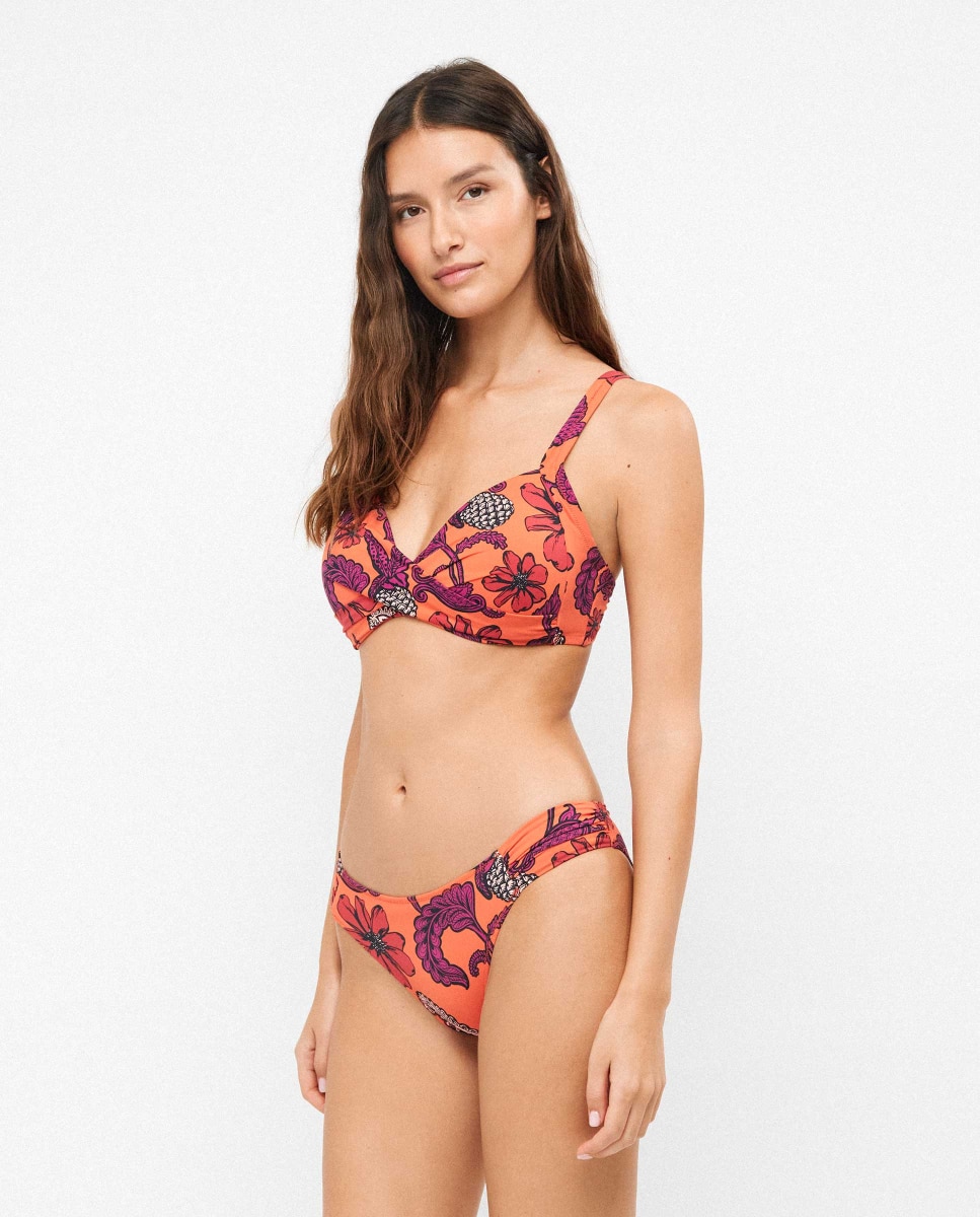 Top Biquíni Capacidade sem Aro com Foam Multicolor-2