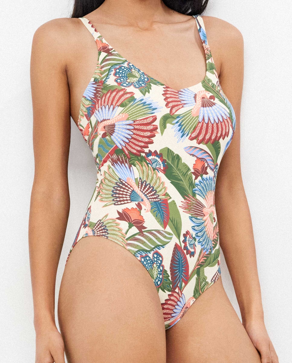 Fato de Banho Plus Size sem Aros e Copa Fixa Multicolor-4