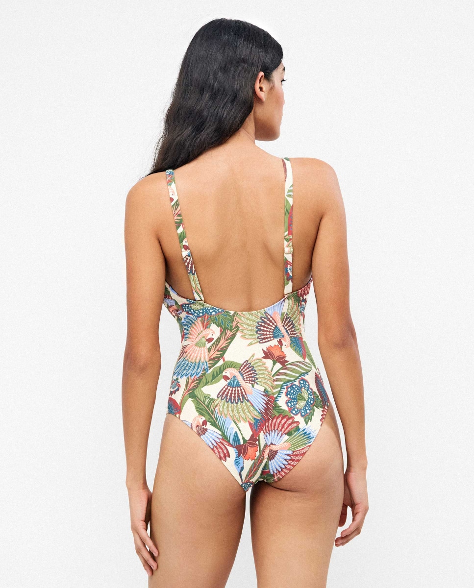 Fato de Banho Plus Size sem Aros e Copa Fixa Multicolor-3