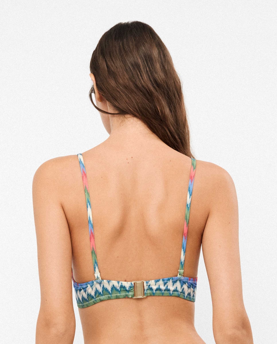 Top Biquíni Push Up com Aro Multicolor-3