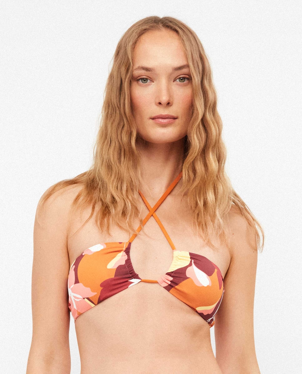 Top Biquíni Bandeau sem Aro e Foam Amovível Multicolor-1