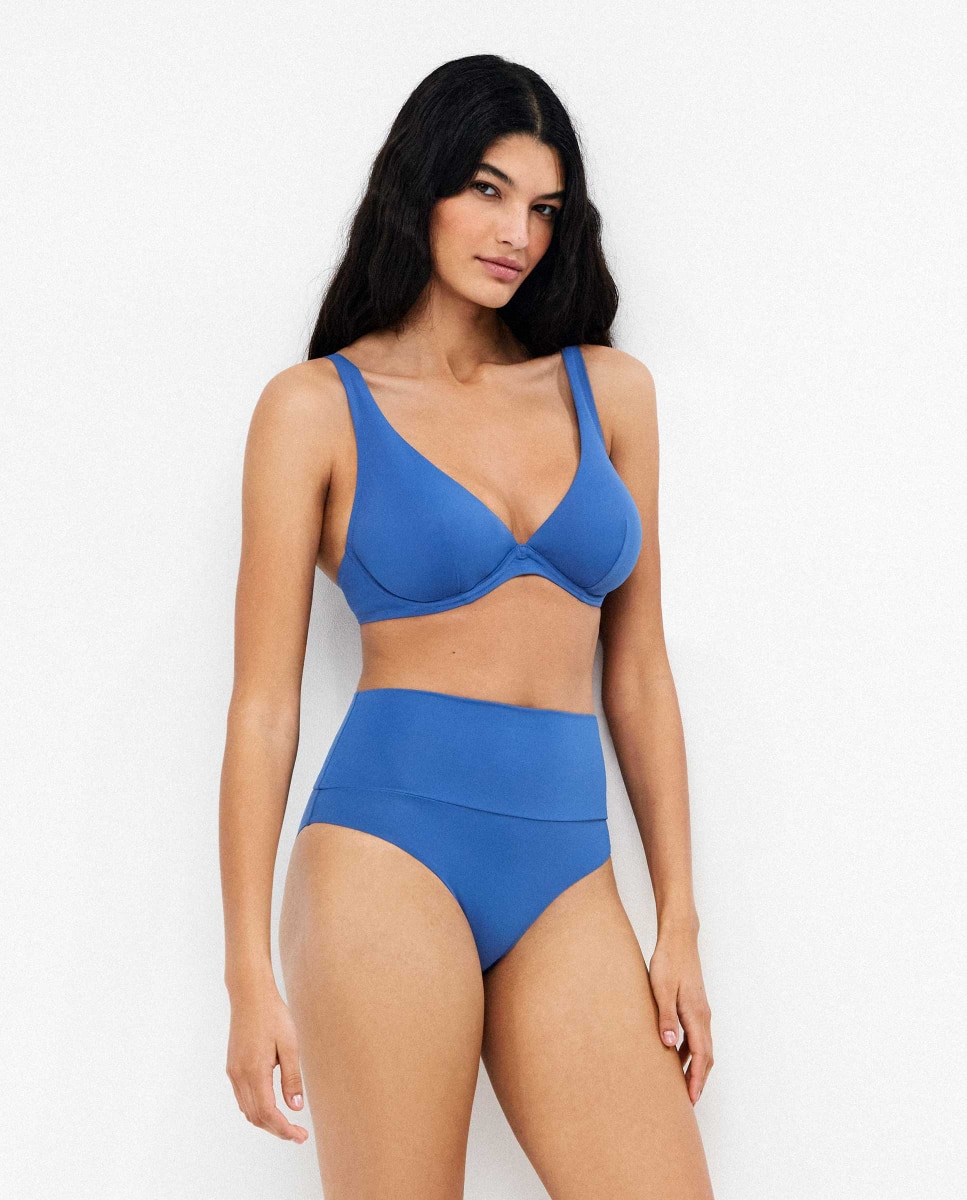 Cueca Biquíni Alta Multiposições Azul-2