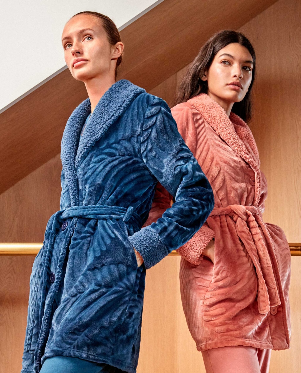 Robe Curto com Botões e Cinto Azul-5