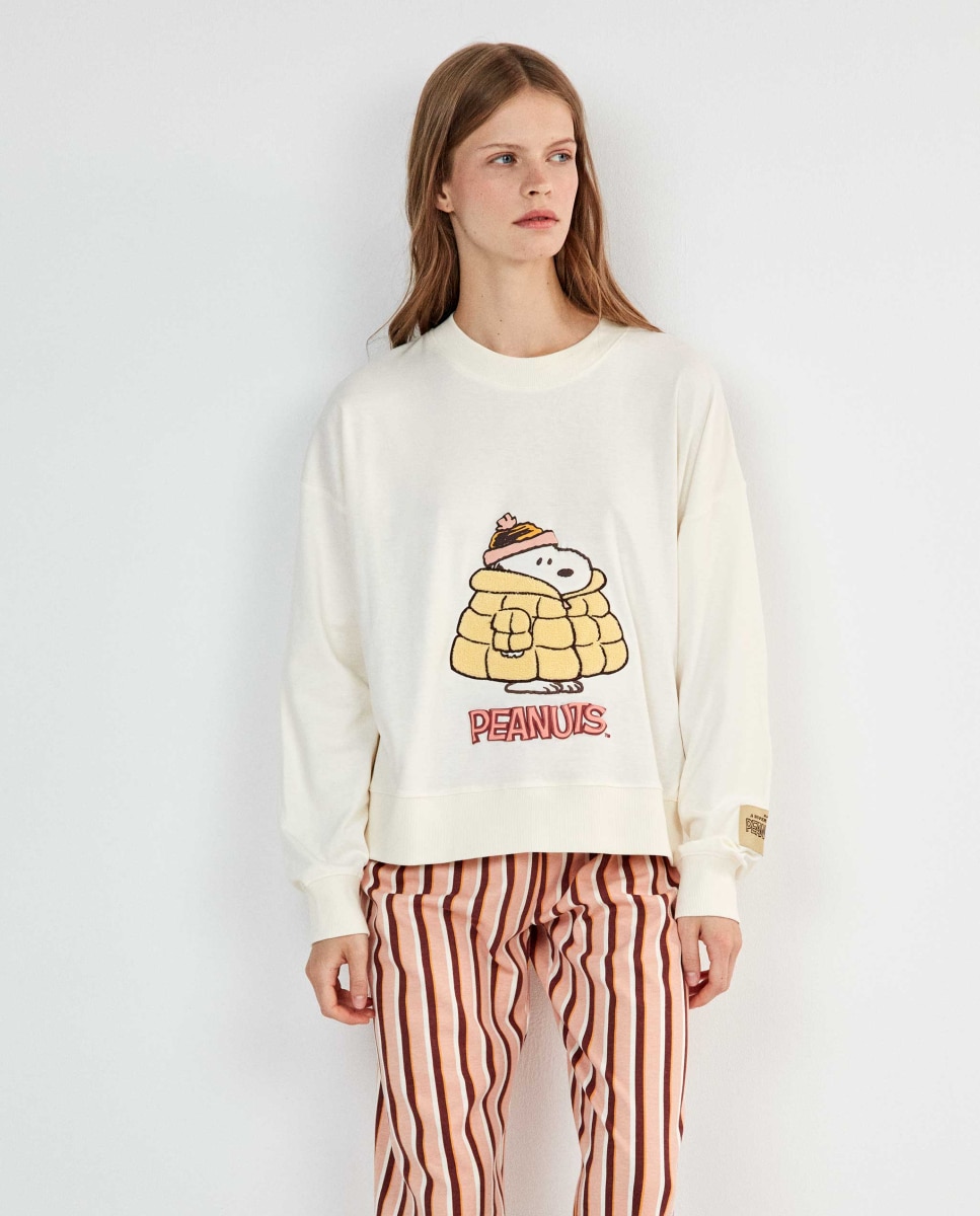 Pijama Comprido Snoopy Cru-5