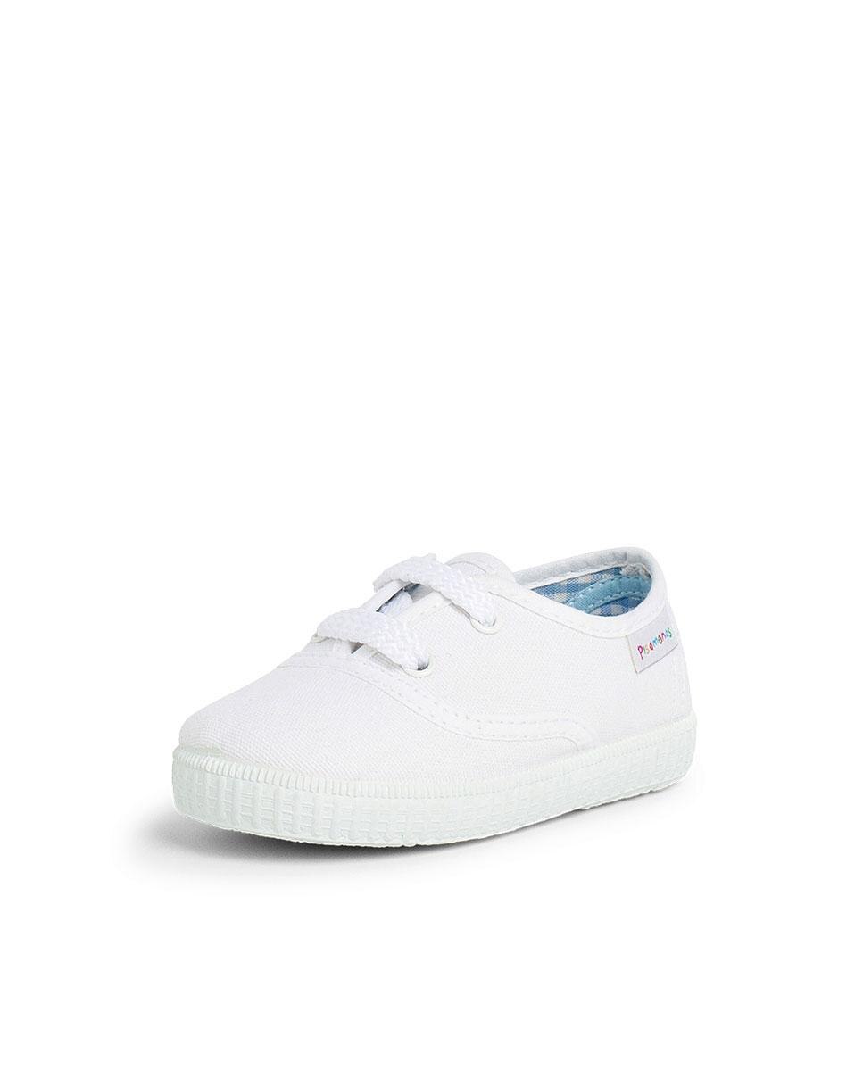 Sapatilhas Desportivas para Bebé de Cordões Branco-2