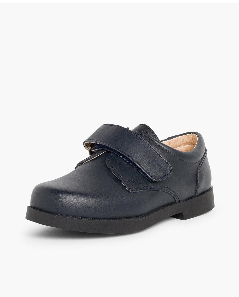 Sapatos de cordões e Bluchers de Menino Colegiais tiras aderentes em Azul-marinho Pisamonas Azul-marinho-2