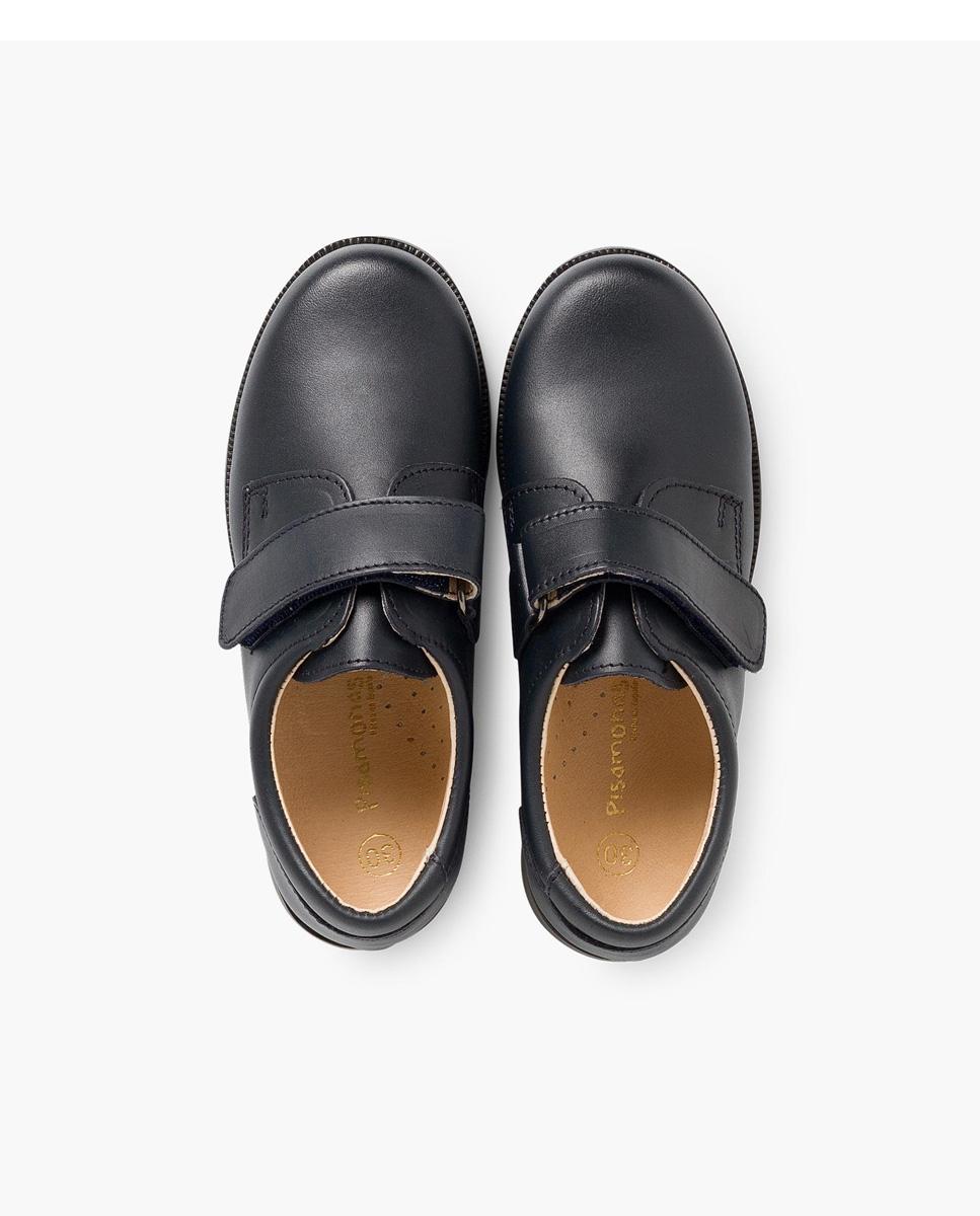 Sapatos de cordões e Bluchers de Menino Colegiais tiras aderentes em Azul-marinho Pisamonas Azul-marinho-5