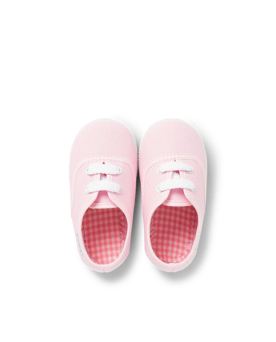 Sapatilhas Desportivas para Bebé de Cordões Rosa-5