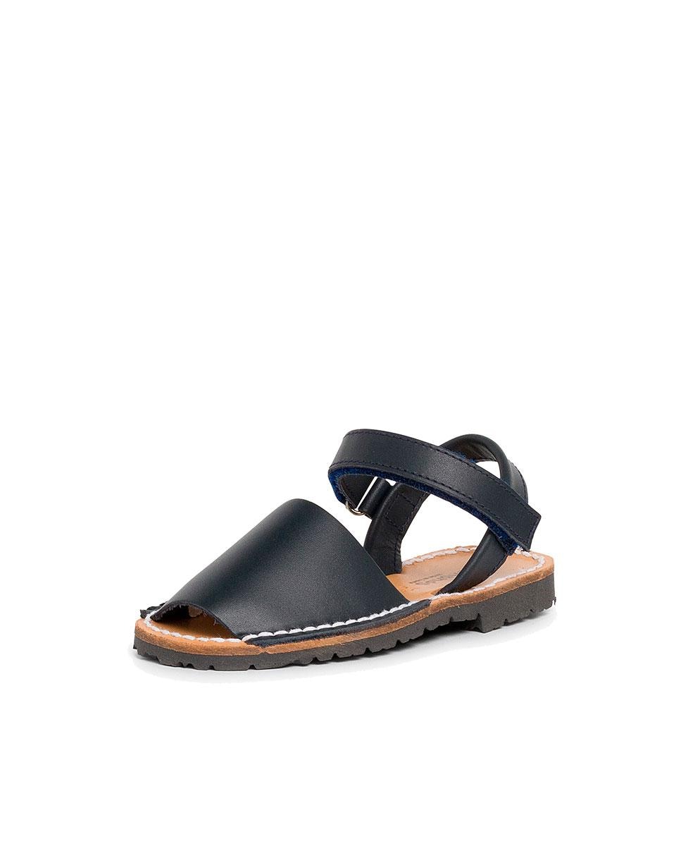 Menorquinas Avarcas Napa com Velcro Azul-marinho-2